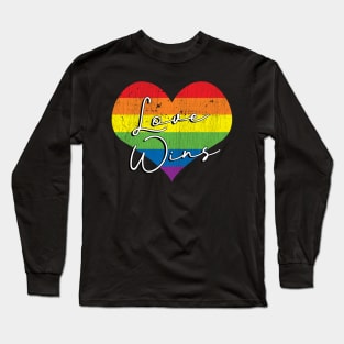 Love Wins - Gay Rainbow Heart Gift product Long Sleeve T-Shirt